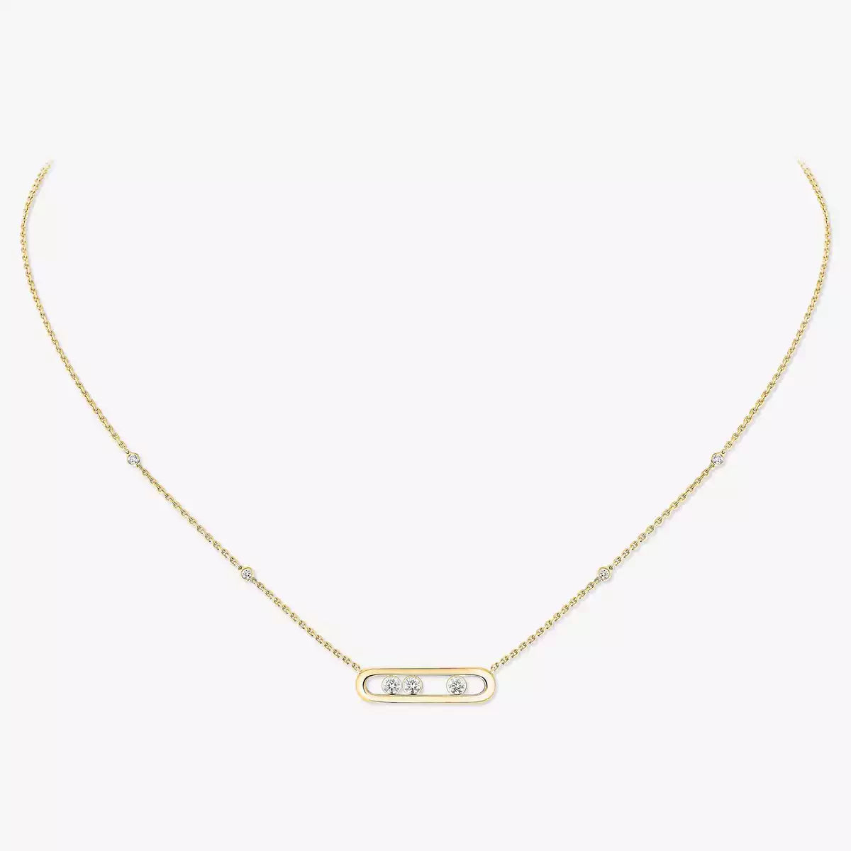 [Glow Muse] Baby Move Gold Diamond Necklace