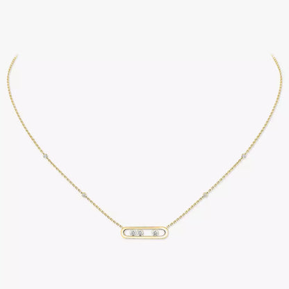 [Glow Muse] Baby Move Gold Diamond Necklace
