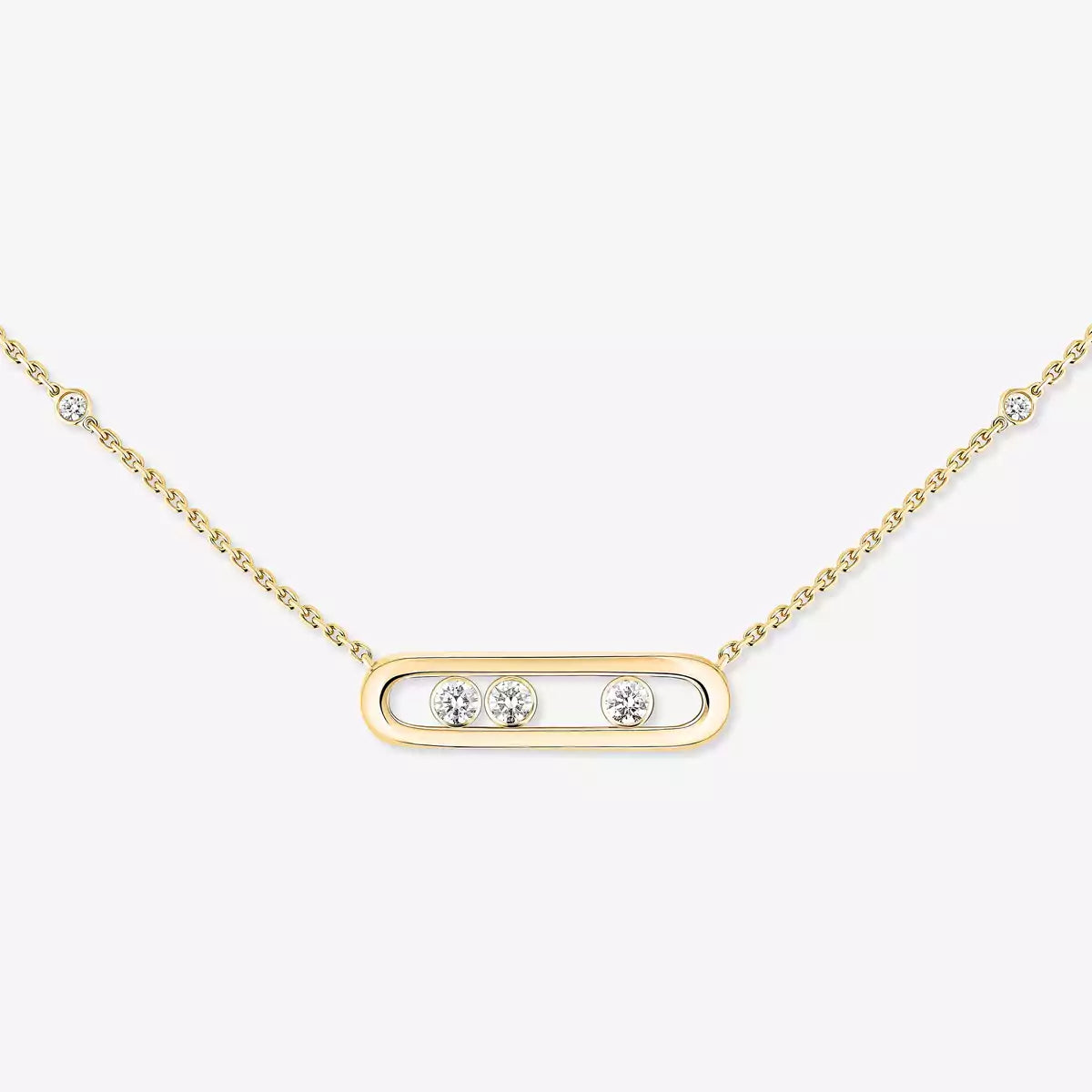 [Glow Muse] Baby Move Gold Diamond Necklace