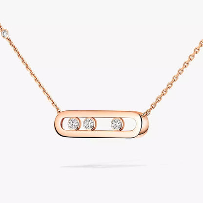 [Glow Muse] Baby Move Gold Diamond Necklace