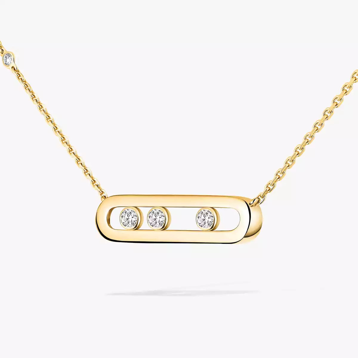 [Glow Muse] Baby Move Gold Diamond Necklace