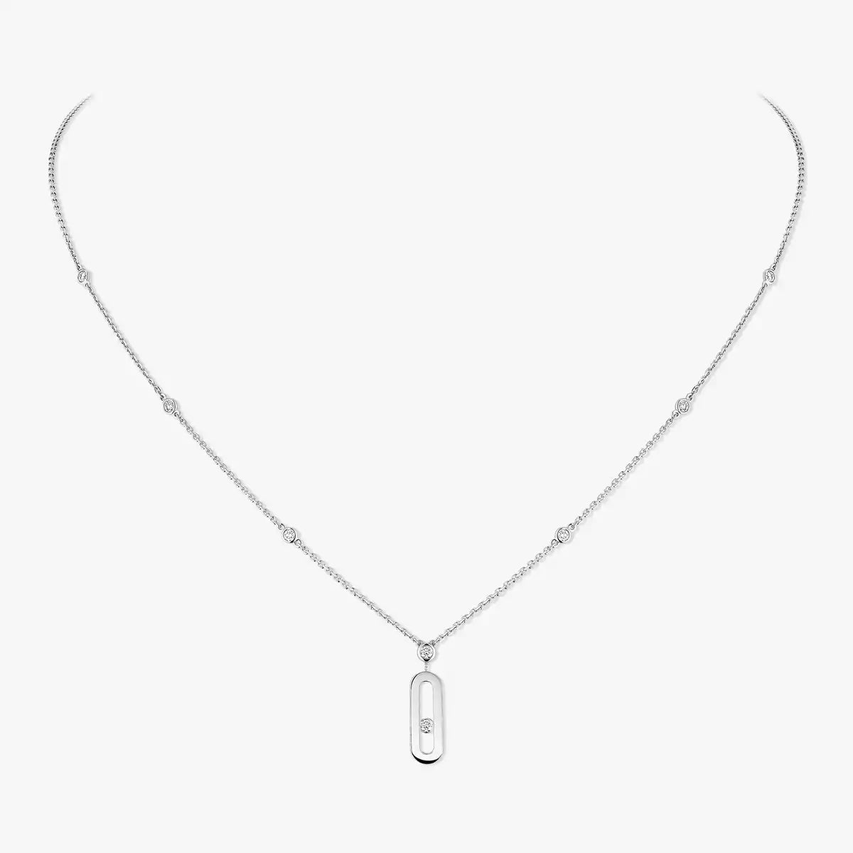 [Glow Muse] Move Uno Gold Diamond Long Necklace