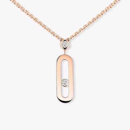 [Glow Muse] Move Uno Gold Diamond Long Necklace