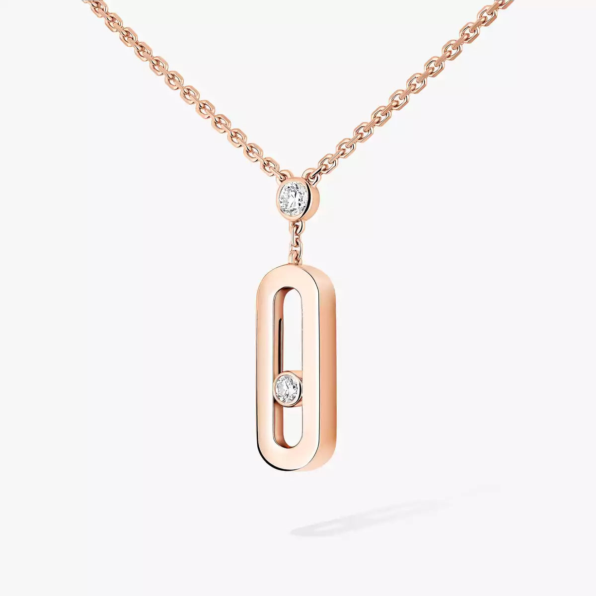 [Glow Muse] Move Uno Gold Diamond Long Necklace