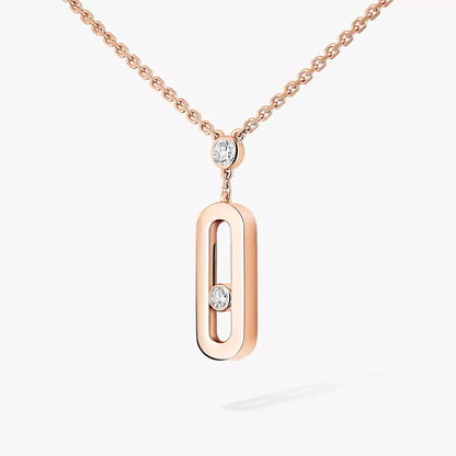 [Glow Muse] Move Uno Gold Diamond Long Necklace