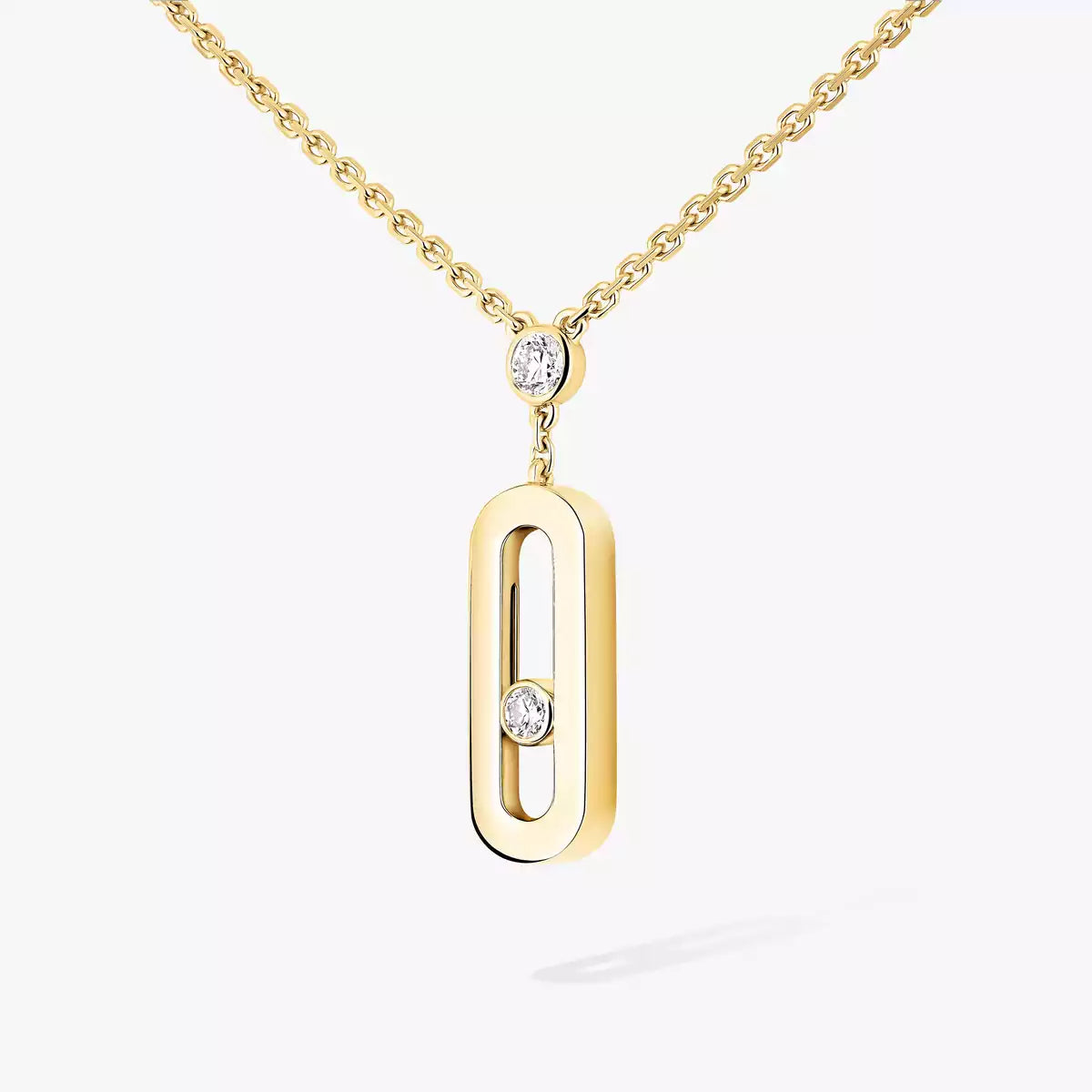 [Glow Muse] Move Uno Gold Diamond Long Necklace