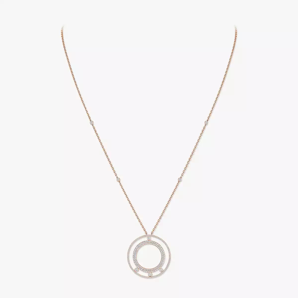 [Glow Muse]Move Romane Long Pave_-Set Diamond Necklace