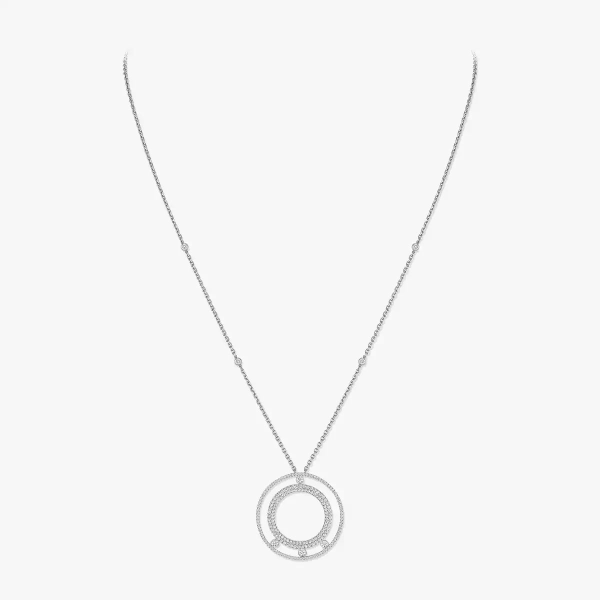 [Glow Muse]Move Romane Long Pave_-Set Diamond Necklace