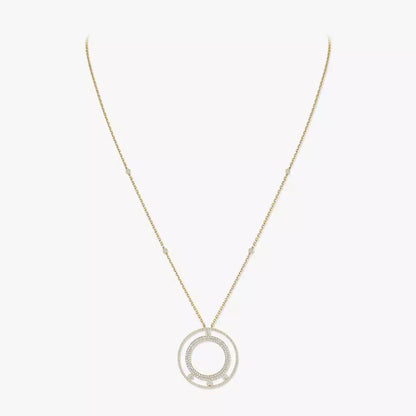 [Glow Muse]Move Romane Long Pave_-Set Diamond Necklace