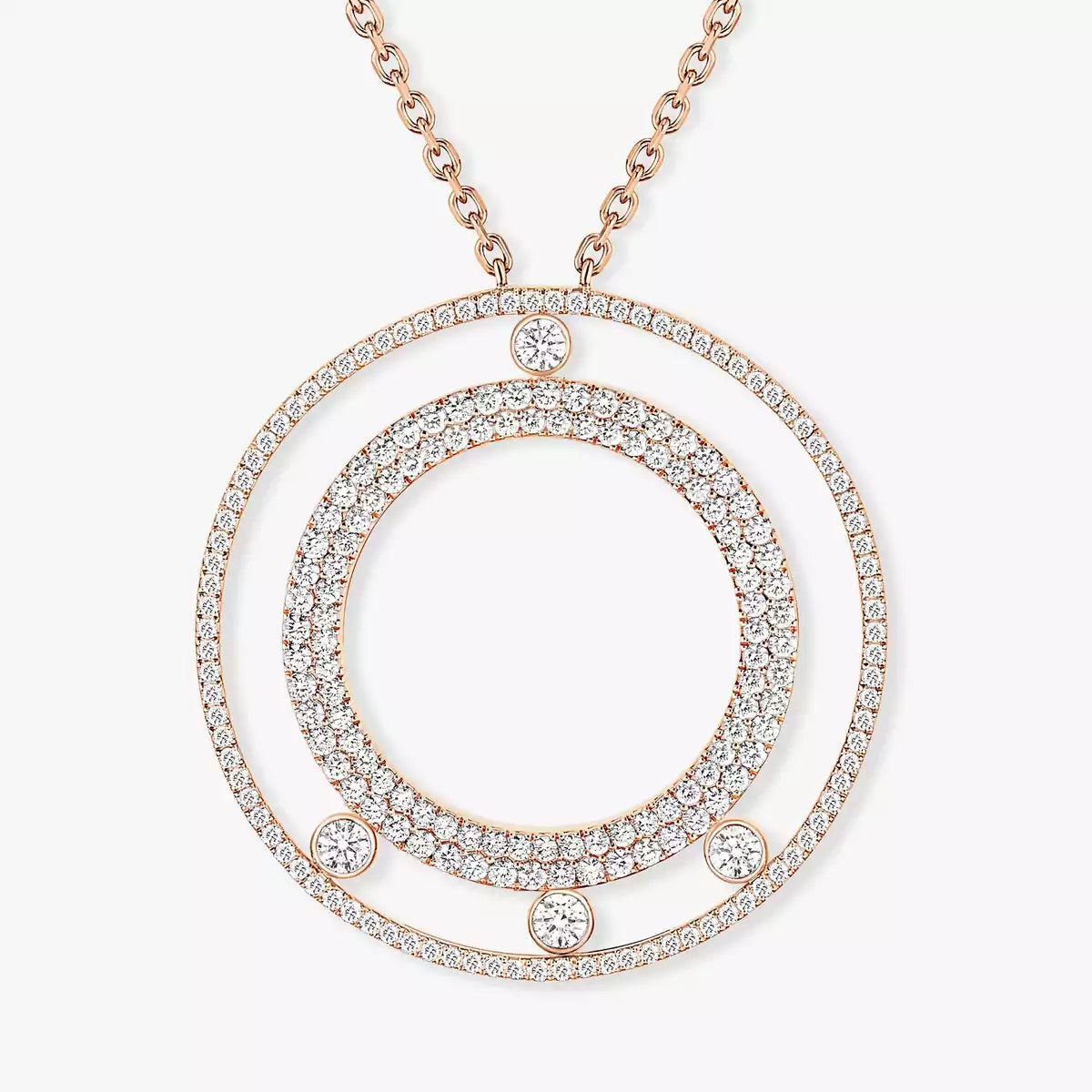 [Glow Muse]Move Romane Long Pave_-Set Diamond Necklace