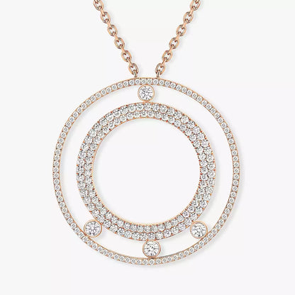 [Glow Muse]Move Romane Long Pave_-Set Diamond Necklace