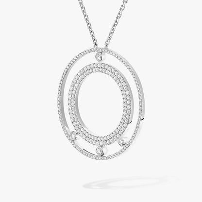 [Glow Muse]Move Romane Long Pave_-Set Diamond Necklace