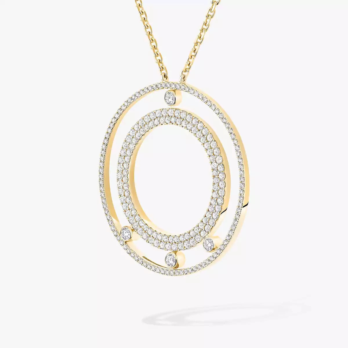 [Glow Muse]Move Romane Long Pave_-Set Diamond Necklace