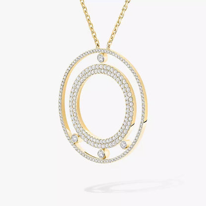 [Glow Muse]Move Romane Long Pave_-Set Diamond Necklace