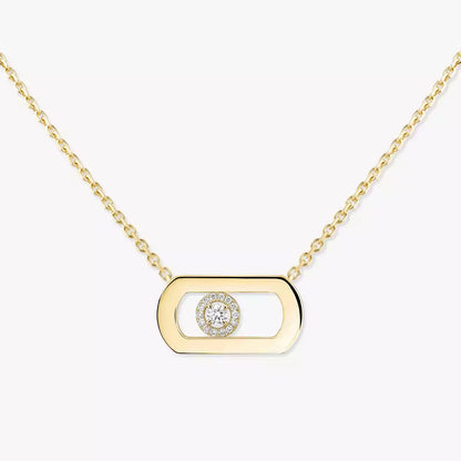 [Glow Muse]So Move Diamond Necklace in Gold