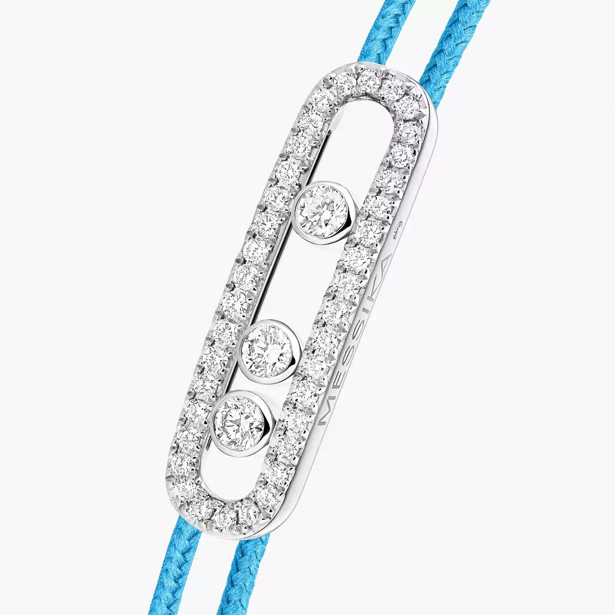 [Glow Muse]Messika Care(s) pink cord pavé bracelet