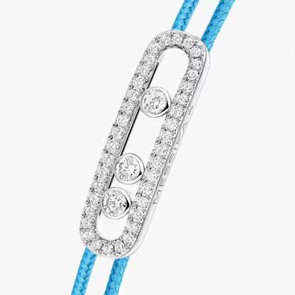 [Glow Muse]Messika Care(s) pink cord pavé bracelet