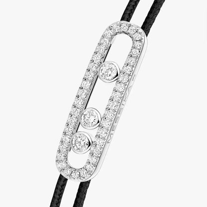 [Glow Muse]Messika Care(s) pink cord pavé bracelet