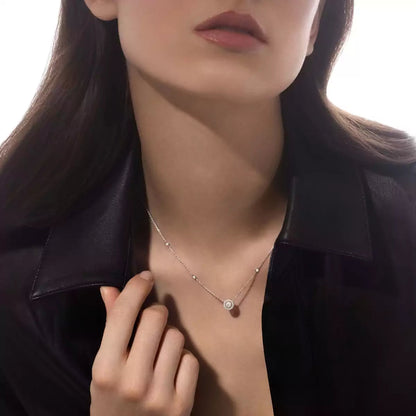 [Glow Muse]Diamond Necklace 0,20ct Brilliant Shape Joy