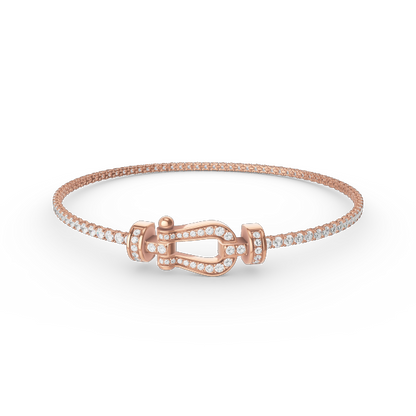 [Glow Muse]FORCE  HORSESHOE  DIAMOND TENNIS BRACELET