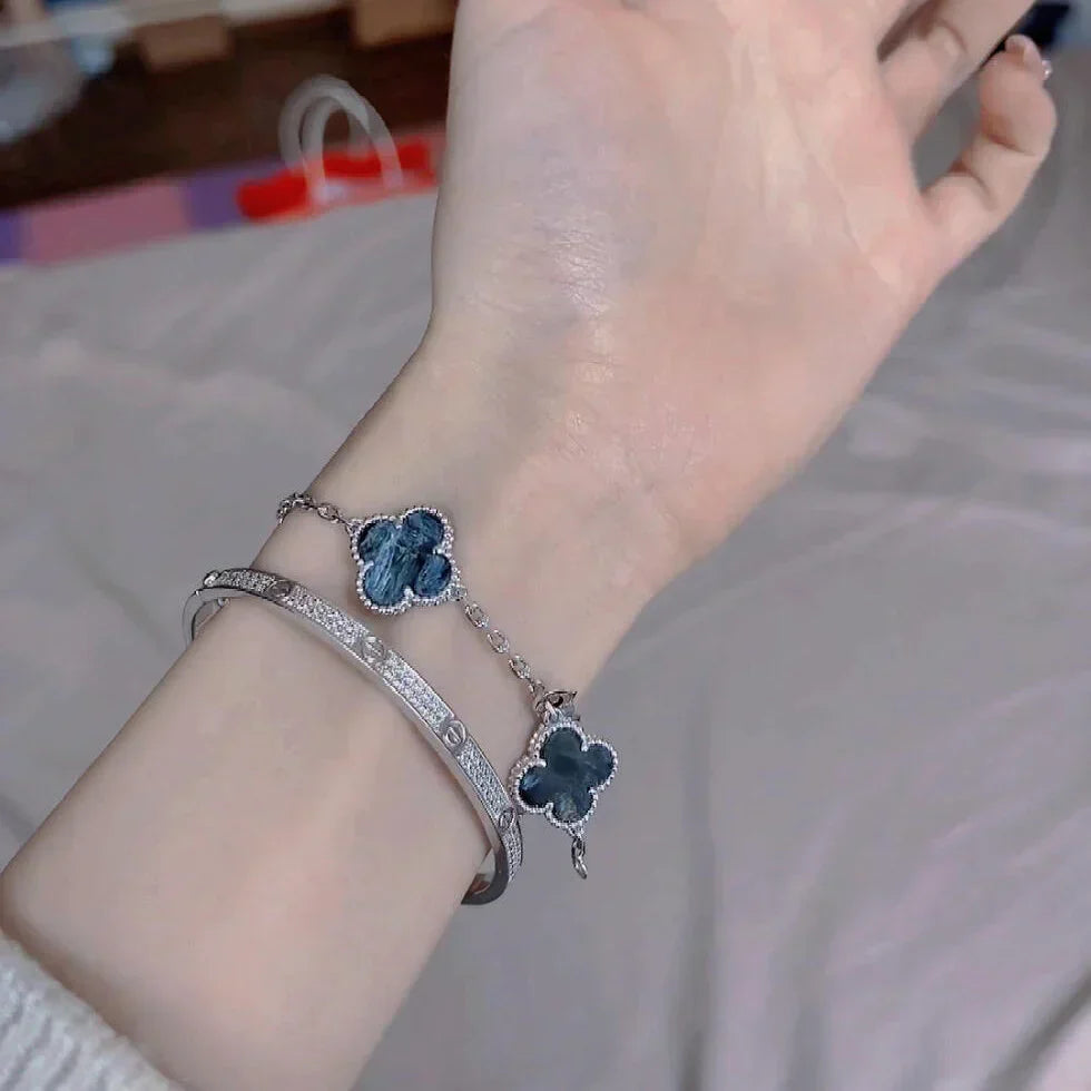 [⭐Glow Muse]CLOVER 5 MOTIF PIETERSITE BRACELET COLLECTION