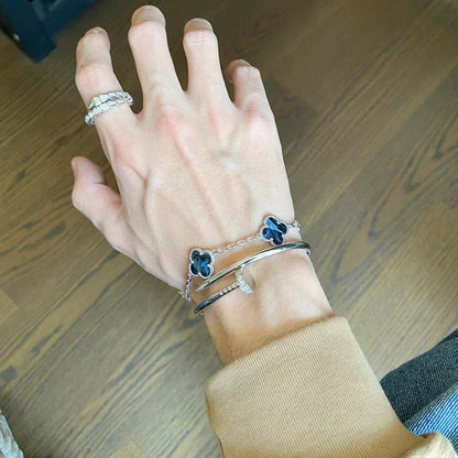 [⭐Glow Muse]CLOVER 5 MOTIF PIETERSITE BRACELET COLLECTION