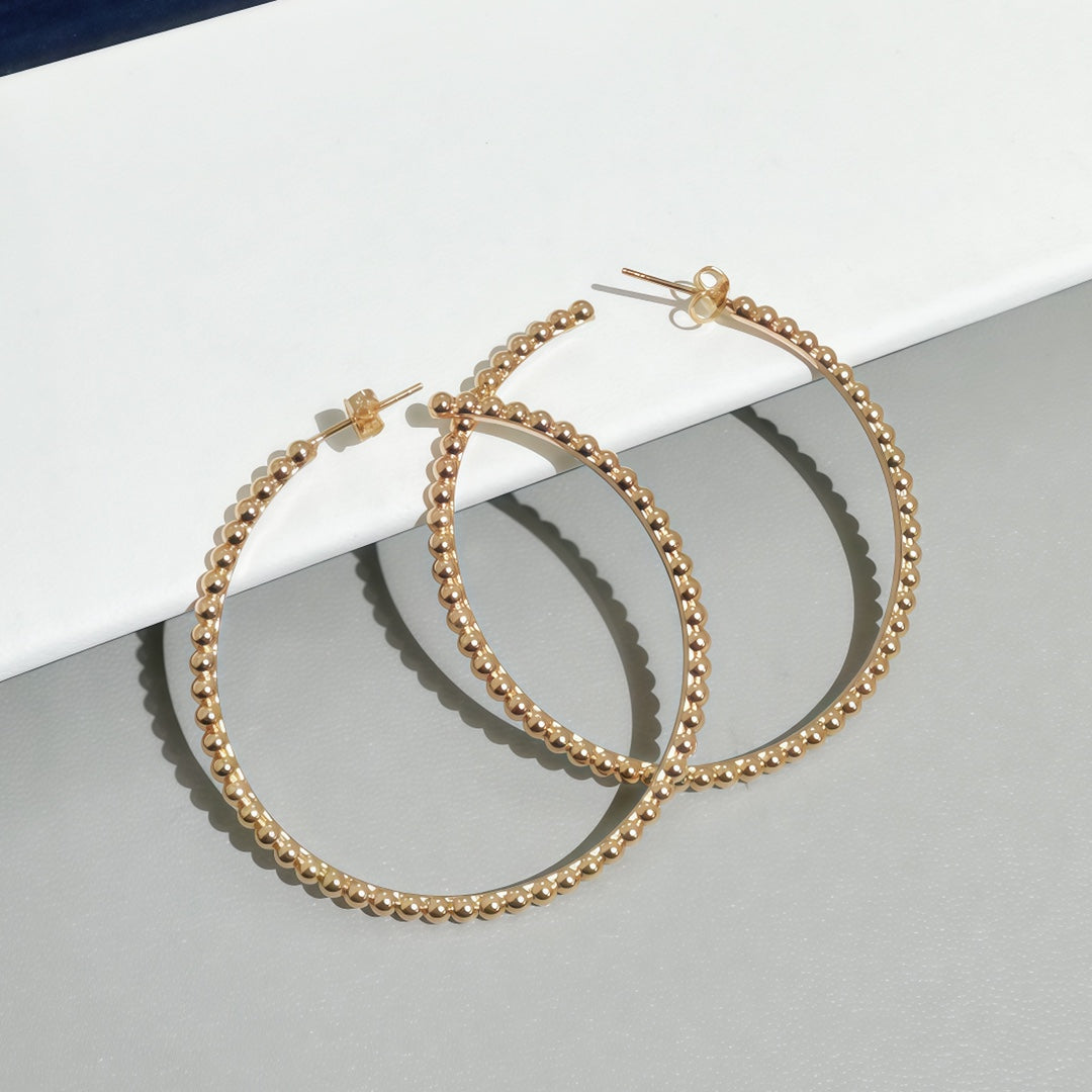 [Glow Muse] SMOOTH BEAD STUD EARRINGS