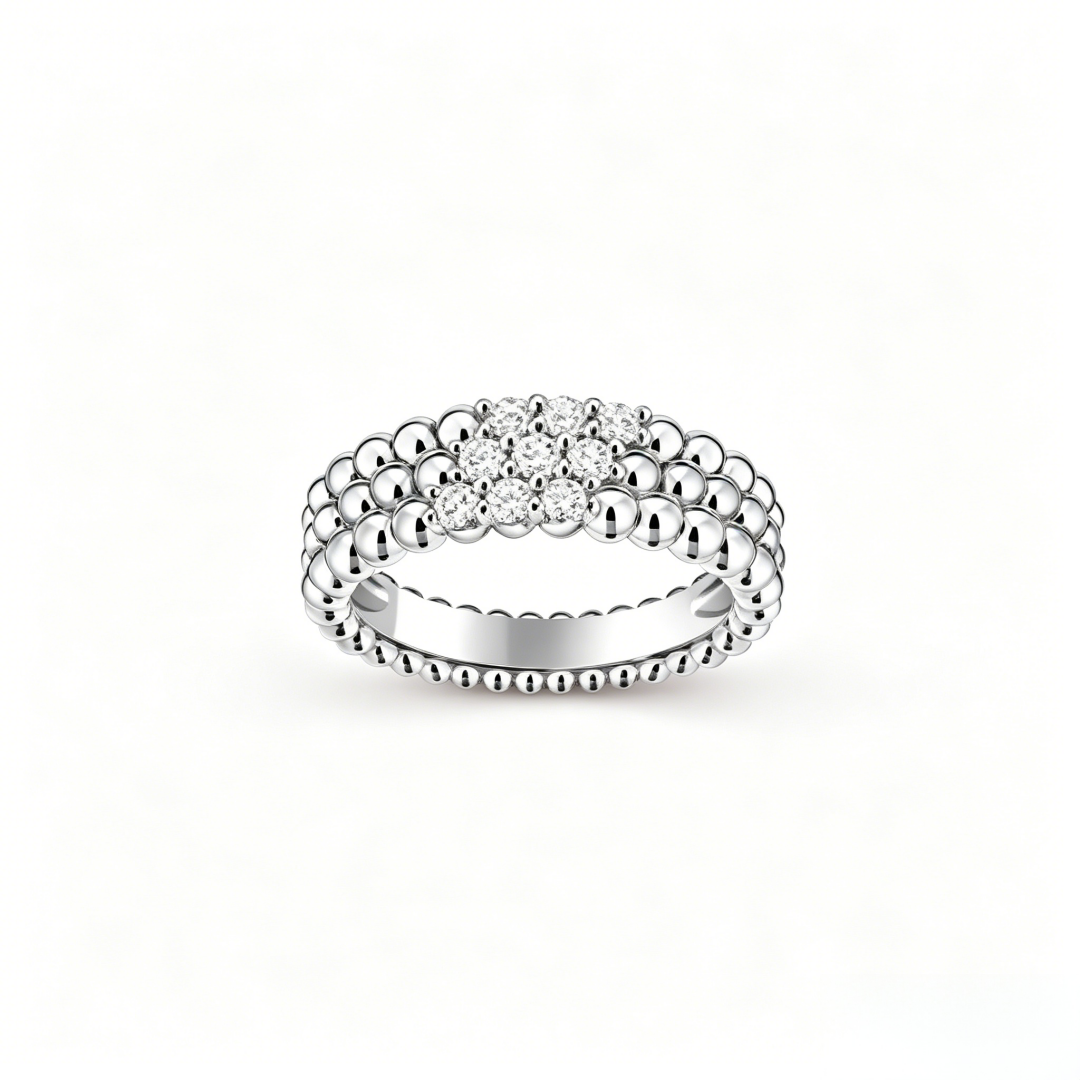 [Glow Muse] THREE-ROW DIAMOND RING