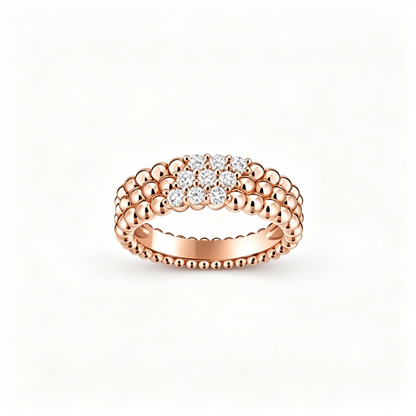 [Glow Muse] THREE-ROW DIAMOND RING