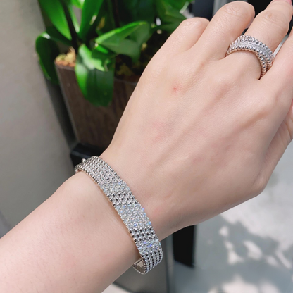 [Glow Muse]  FIVE-ROW DIAMOND BRACELET