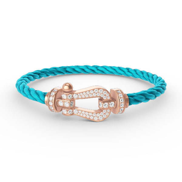 [Glow Muse]FORCE LARGE HORSESHOE FULL DIAMOND BRACELET ROSE GOLD