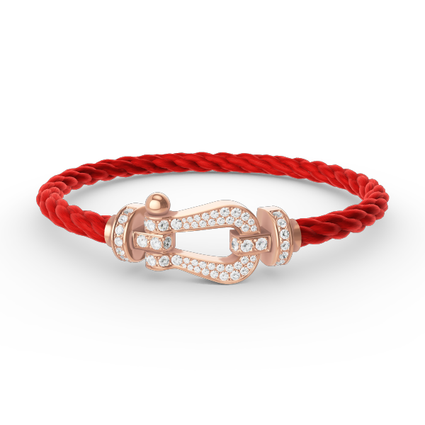 [Glow Muse]FORCE LARGE HORSESHOE FULL DIAMOND BRACELET ROSE GOLD