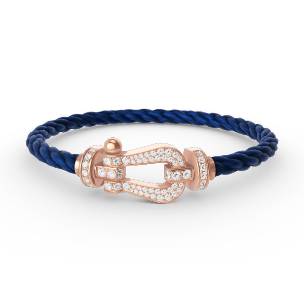 [Glow Muse]FORCE LARGE HORSESHOE FULL DIAMOND BRACELET ROSE GOLD