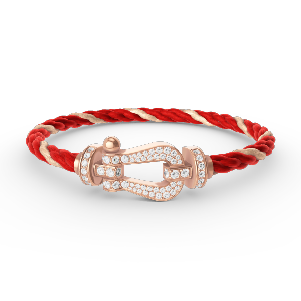 [Glow Muse]FORCE LARGE HORSESHOE FULL DIAMOND BRACELET ROSE GOLD
