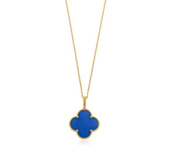 [Glow Muse]CLOVER 25MM NECKLACE TURQUOISE ROSE GOLD