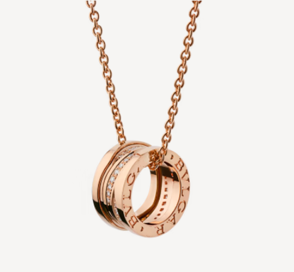 [Glow Muse]ZERO 1 PINK GOLD DIAMOND NECKLACE