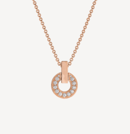 [Glow Muse]GARI NECKLACE PINK GOLD DIAMOND