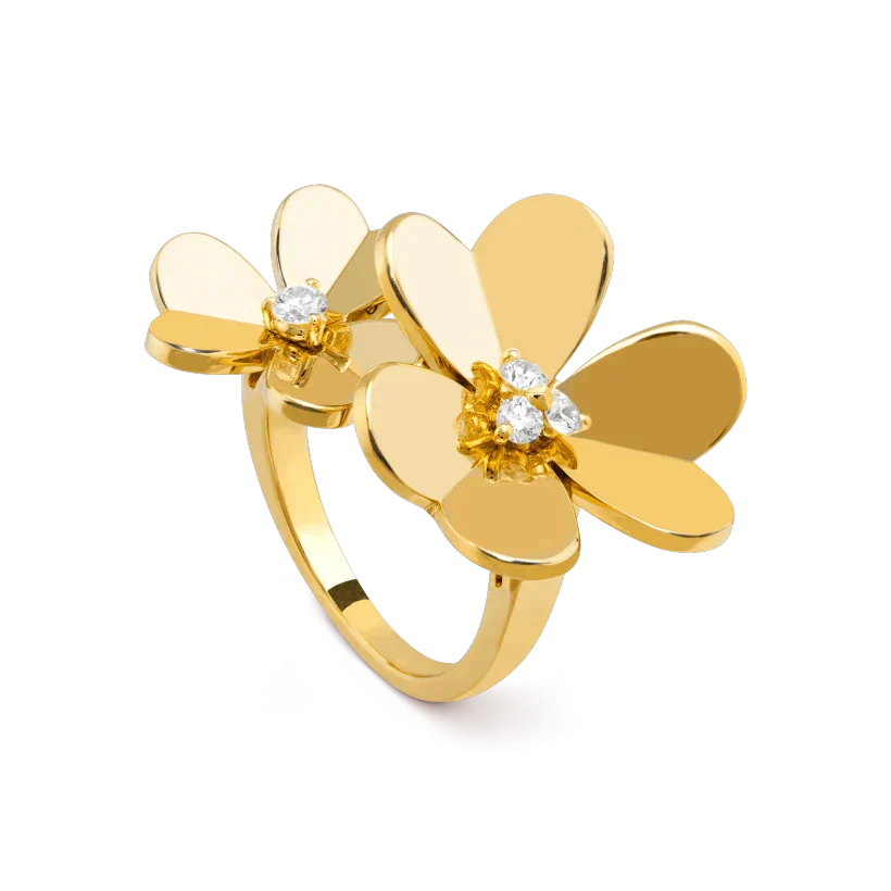 [Glow Muse]CLOVER COMOS GOLD DIAMOND RING