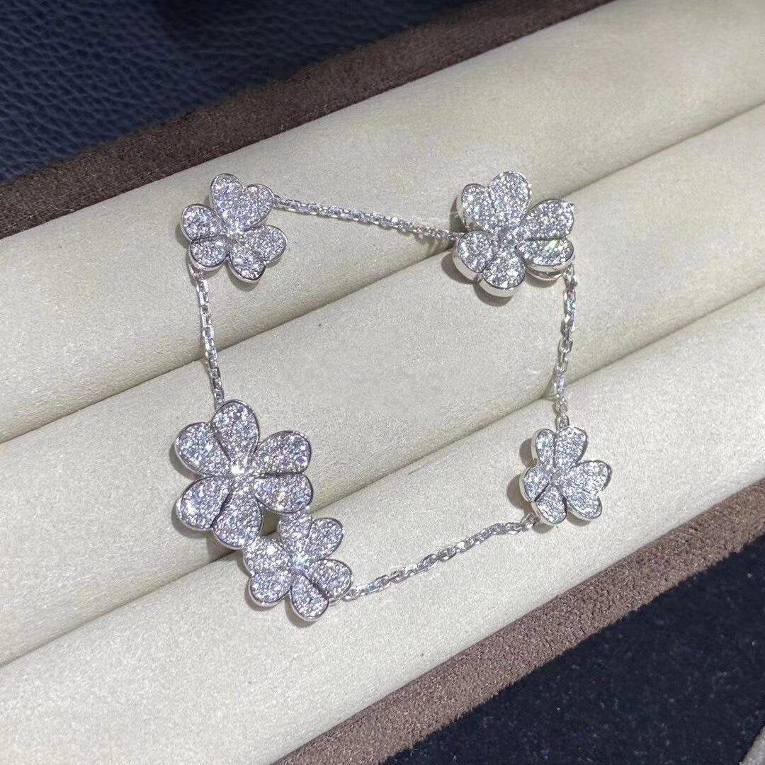 [Glow Muse]FRIVOLE SILVER 5 FLOWERS BRACELET