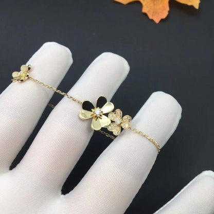 [Glow Muse]FRIVOLE GOLD 5 FLOWERS BRACELET