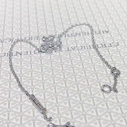 [Glow Muse]FRIVOLE SILVER FLOWER DIAMOND BRACELET
