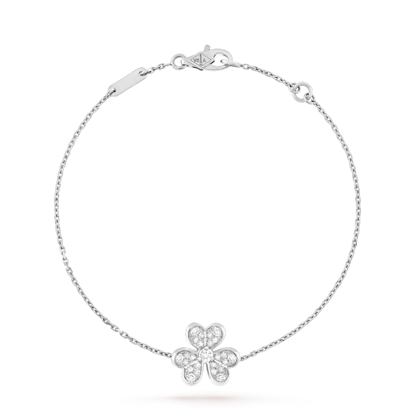 [Glow Muse]FRIVOLE SILVER FLOWER DIAMOND BRACELET