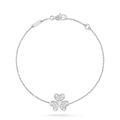 [Glow Muse]FRIVOLE SILVER FLOWER DIAMOND BRACELET