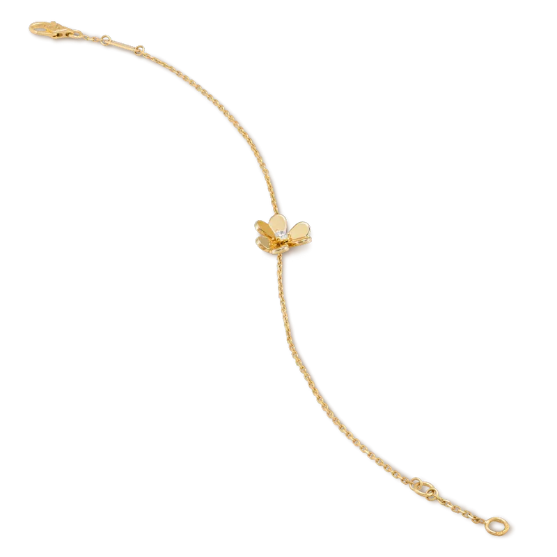 [Glow Muse]FRIVOLE GOLD FLOWER PINK MALACHITE BRACELET