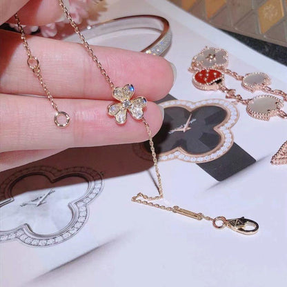 [Glow Muse]FRIVOLE GOLD FLOWER DIAMOND BRACELET
