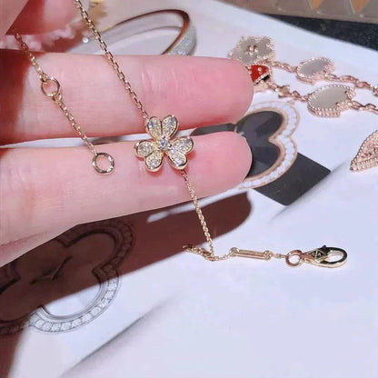 [Glow Muse]FRIVOLE GOLD FLOWER DIAMOND BRACELET