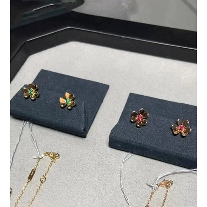 [Glow Muse]FRIVOLE  FLOWER PINK EARRINGS