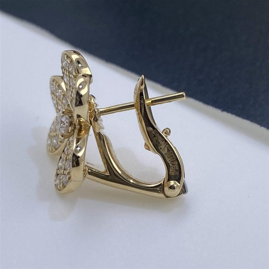[Glow Muse]FRIVOLE GOLD FLOWER DIAMOND EARRINGS