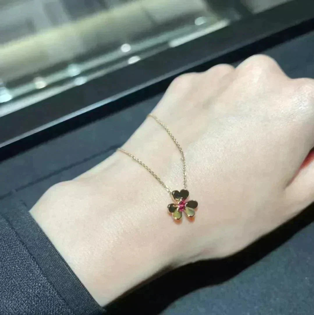 [Glow Muse]FRIVOLE GOLD FLOWER NECKLACE