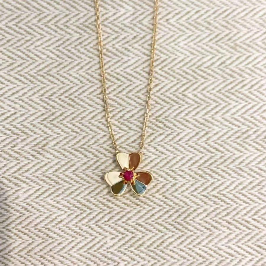 [Glow Muse]FRIVOLE GOLD FLOWER NECKLACE